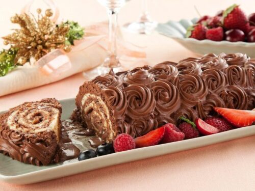 Rocambole de Chocolate e Nozes