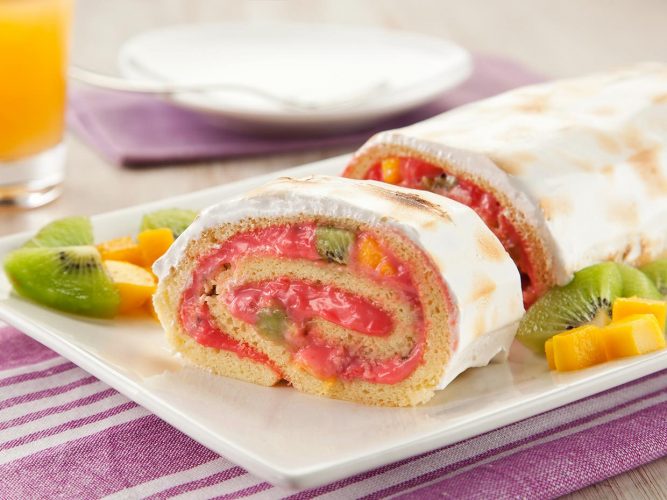 Rocambole de Frutas Frescas