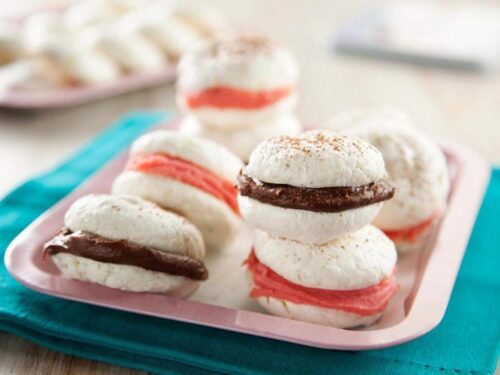 Suspiros Recheados com Brigadeiros