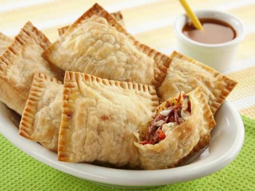 Pastel Assado com Carne-seca e Requeijão