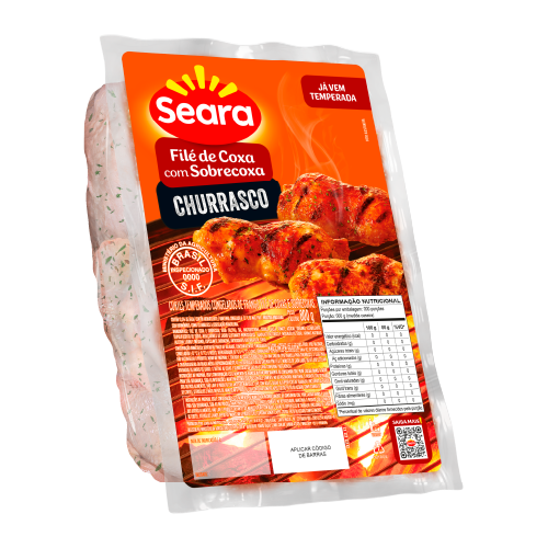 Filé de Coxa e Sobrecoxa Temperado Churrasco Seara