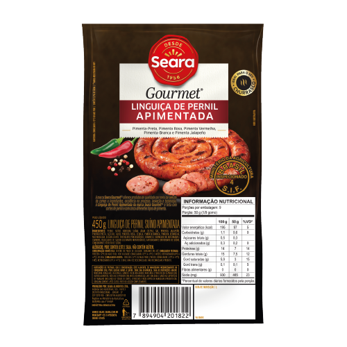 Linguiça Apimentada Seara Gourmet 450g