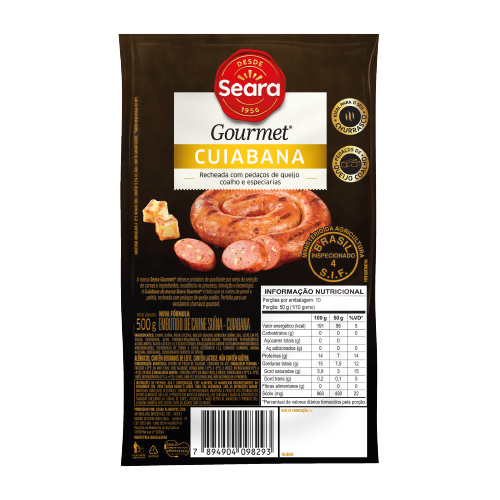 Linguiça tipo Cuiabana Seara Gourmet 500g