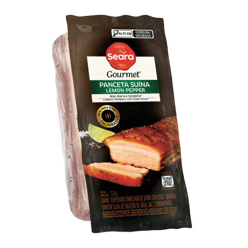 Panceta Suína com Lemon Pepper Seara Gourmet