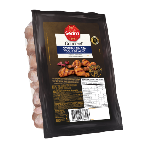 Coxinha da Asa Toque de Alho Seara Gourmet 800g Coxinha da Asa Toque de Alho Seara Gourmet 800g